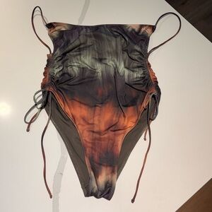 Multicolor Tie-Dye Women's Swimsuit